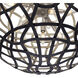 Entice 13 Light 28 inch Matte Black / Tarnish Silver Pendant Ceiling Light