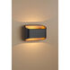 Eclipse 1 Light 4.5 inch Black Outer / Gold Inner ADA LED Wall Sconce Wall Light in Black/Gold