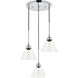 Histoire 3 Light 17.9 inch Chrome Pendant Ceiling Light