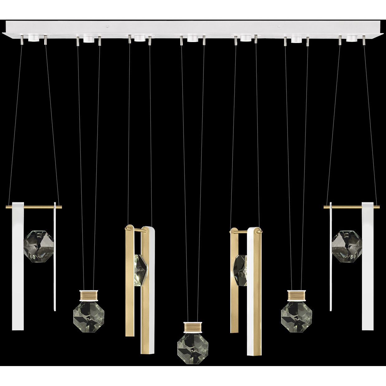 Aria 14 Light 60 inch White Pendant Ceiling Light