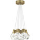 Sean Lavin Kira LED 7.1 inch Natural Brass Line-Voltage Pendant Ceiling Light in LED 90 CRI 3000K, White Cord