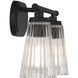 Chantilly 2 Light 14 inch Black Bathroom Vanity Light Wall Light, Essentials