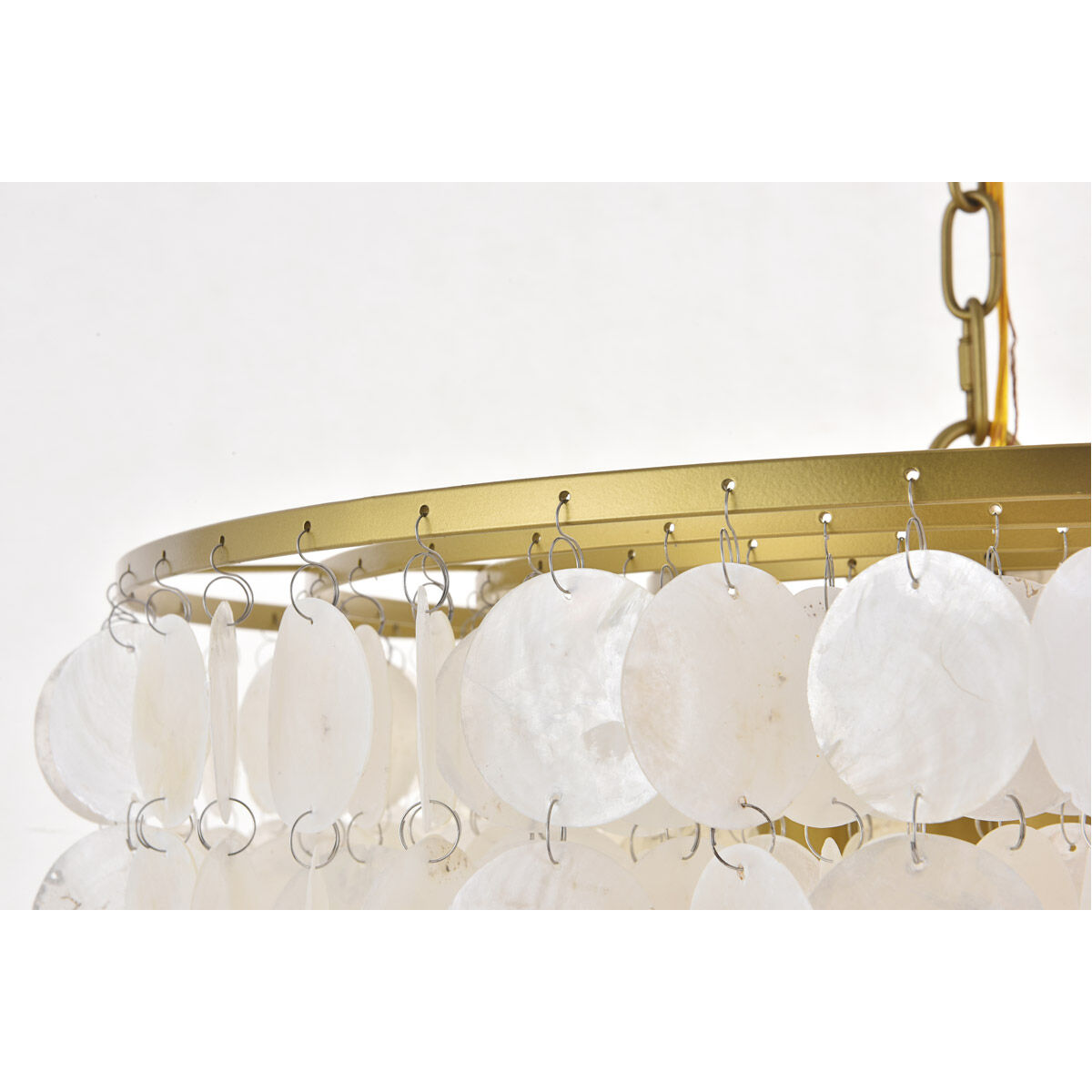 Selene 4 Light 20 inch Brass Pendant Ceiling Light