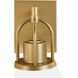 Carrington Isle 3 Light 27.25 inch Luxe Gold Vanity Light Wall Light