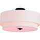 Burnaby LED 20.5 inch Black Semi-Flush Mount Ceiling Light