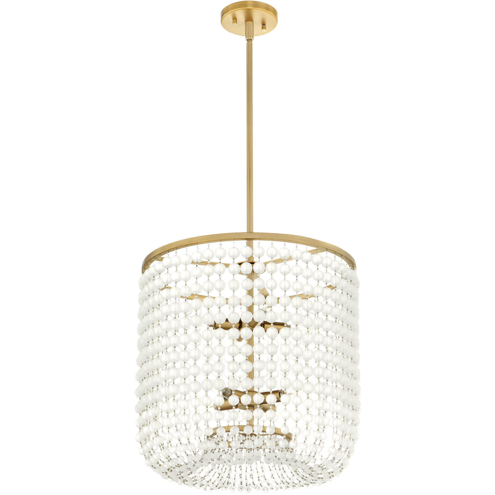 Ophelia 8 Light 20.5 inch Aged Brass Pendant Ceiling Light