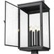 Hartwell 6 Light 31.5 inch Sand Black Outdoor Post Mount Fixture
