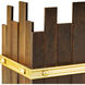 Alpine 2 Light Rustic Bronze and Brass Wall Sconce Wall Light