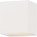 Blok LED 6.25 inch White Outdoor Wall Sconce