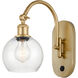 Ballston Athens 1 Light 6 inch Satin Gold Sconce Wall Light