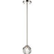 Parisian LED 6 inch Polished Nickel Mini Pendant Ceiling Light