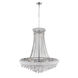 Kingdom 18 Light 30 inch Chrome Down Chandelier Ceiling Light