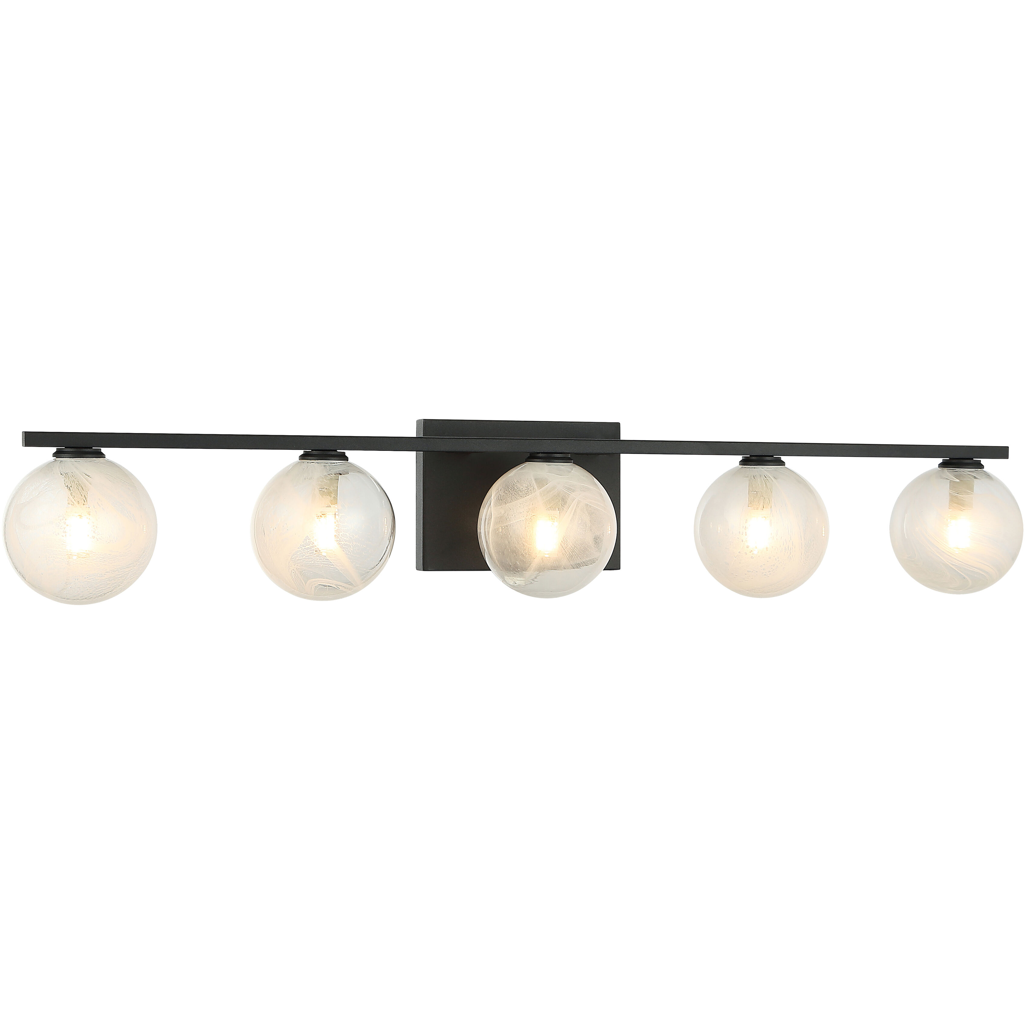 Nimbus 5 Light 29.63 inch Matte Black Wall Sconce Wall Light