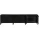 Weston 117 X 20.5 inch Hand Rubbed Black with Light Brown Sideboard, Extra Large