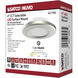 ColorQuick LED 5 inch Brushed Nickel Close-to-Ceiling Ceiling Light, Edge Lit