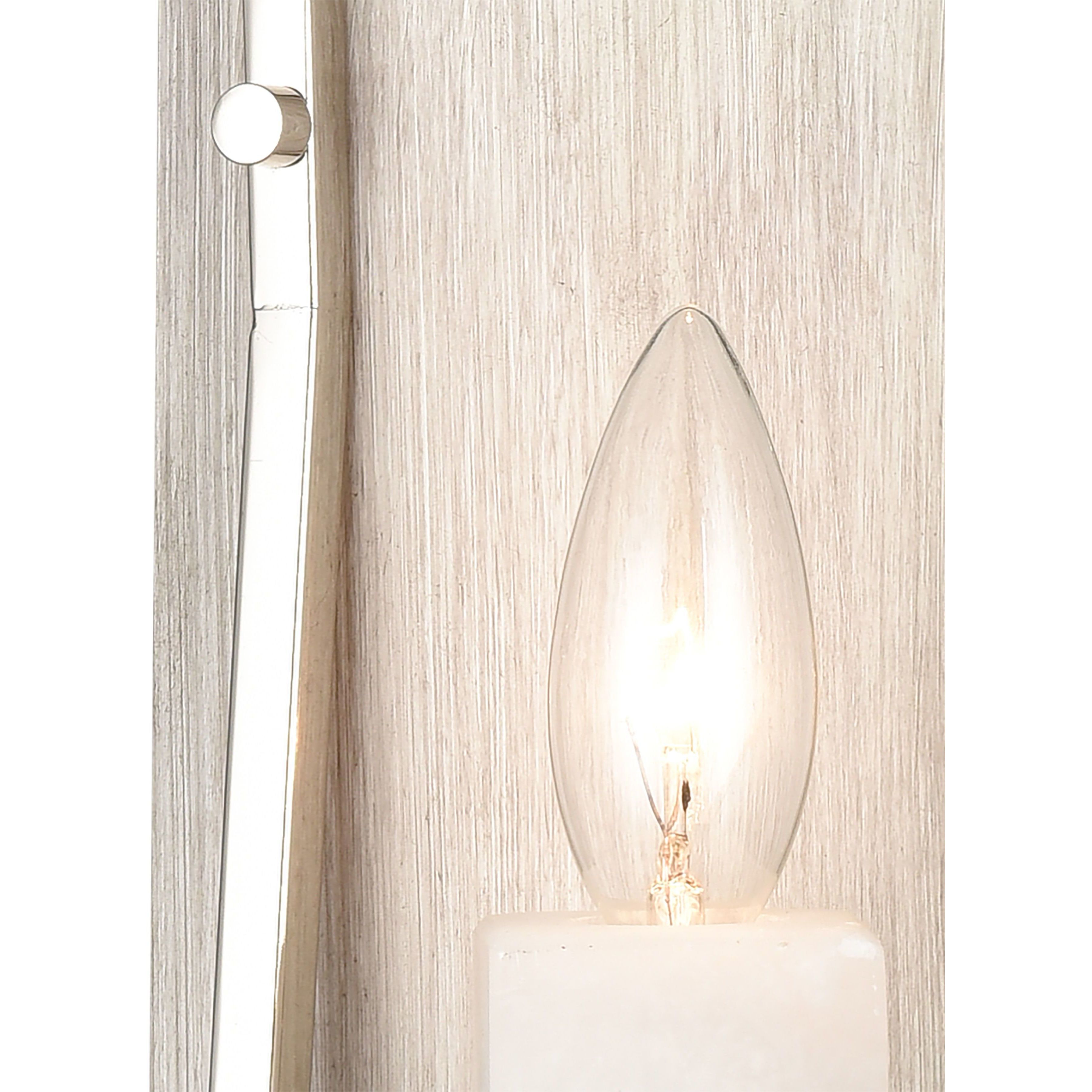 White Stone Sconce Wall Light