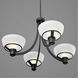 Domain 4 Light 29 inch Matte Black Chandelier Ceiling Light