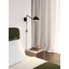 Serge 20.98 inch Matte Black Interior Reading Light Wall Light