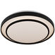 Aziza LED 19 inch Black Flush Mount Ceiling Light