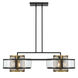 Soho LED 60.5 inch Coal And Soft Brass Island Light Ceiling Light