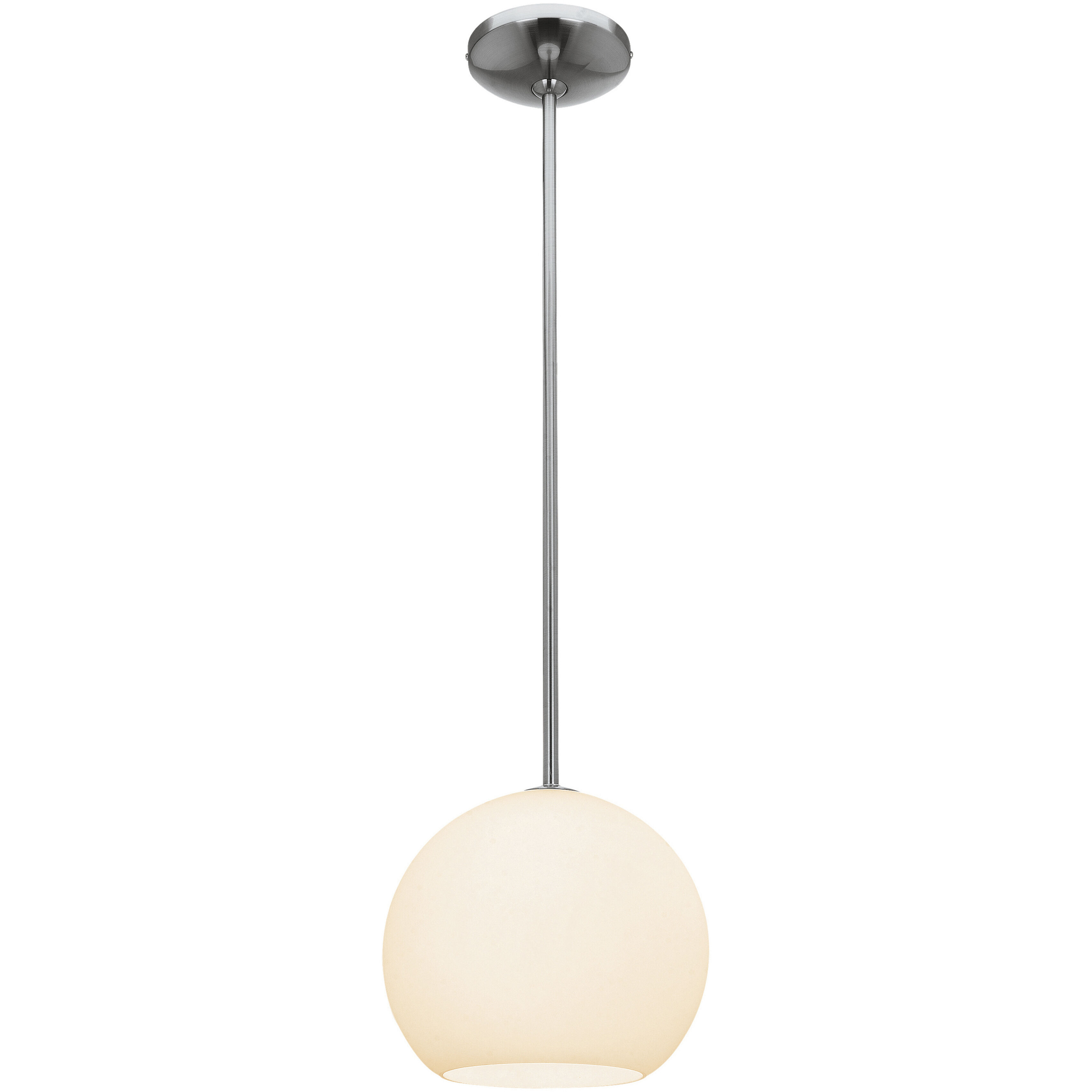 Nitrogen 1 Light 9 inch Brushed Steel Pendant Ceiling Light in 2700K