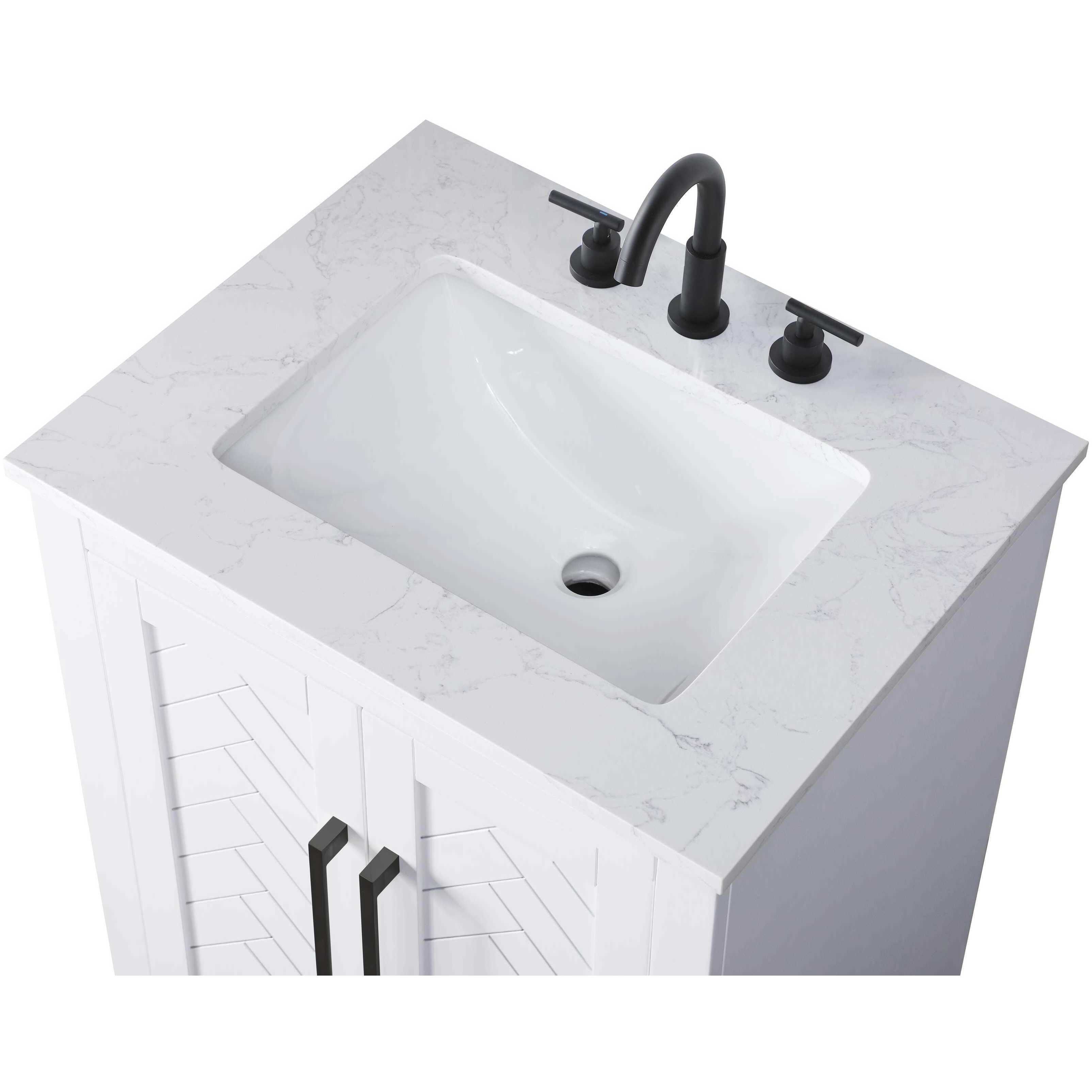 Chase 24 X 34 inch White Bathroom Vanity Cabinet