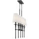 Trundle 5 Light 48 inch Matte Black Linear Chandelier Ceiling Light, Lighting One