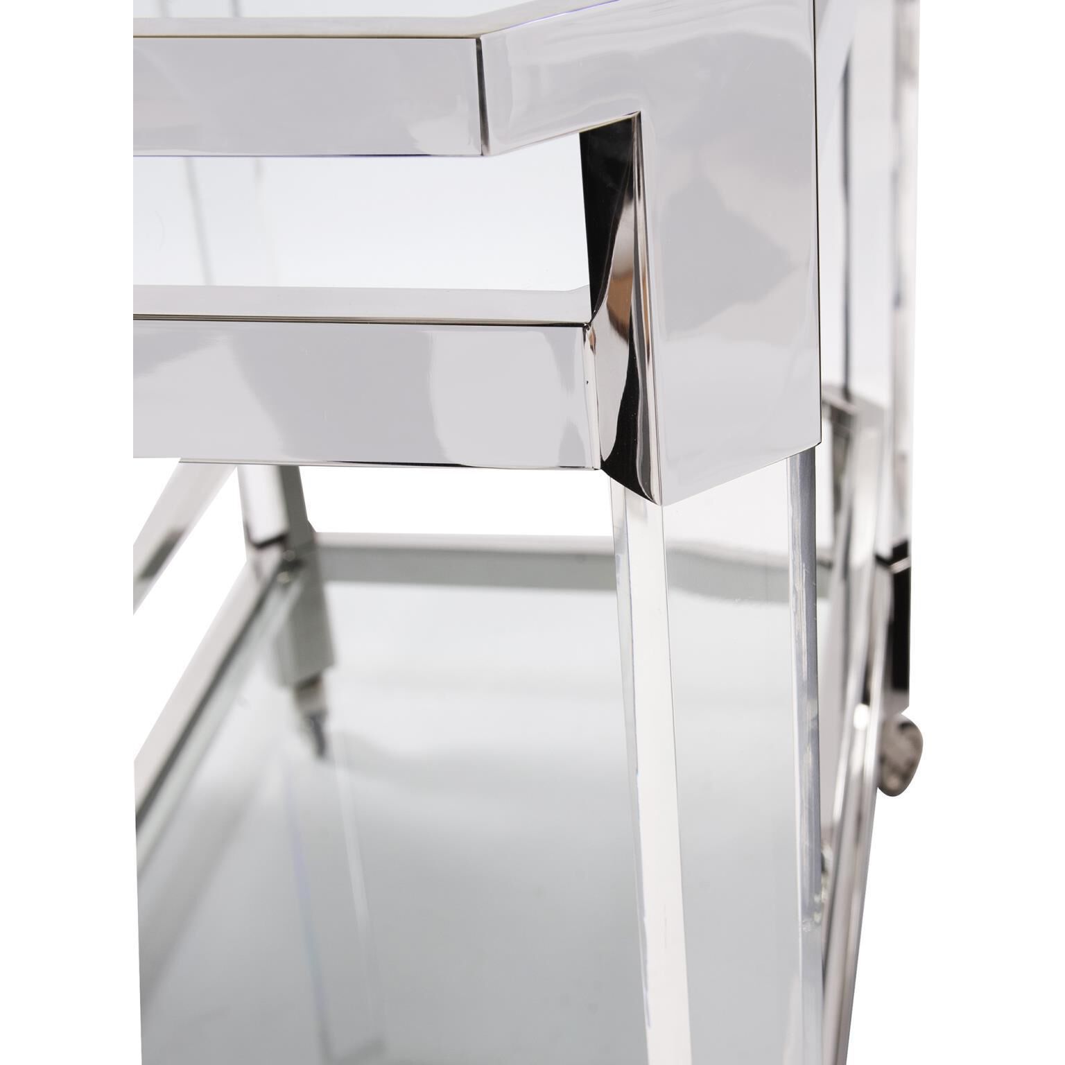 Carter Silver Bar Cart