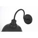 Aron 1 Light 11 inch Black Outdoor Wall Sconce