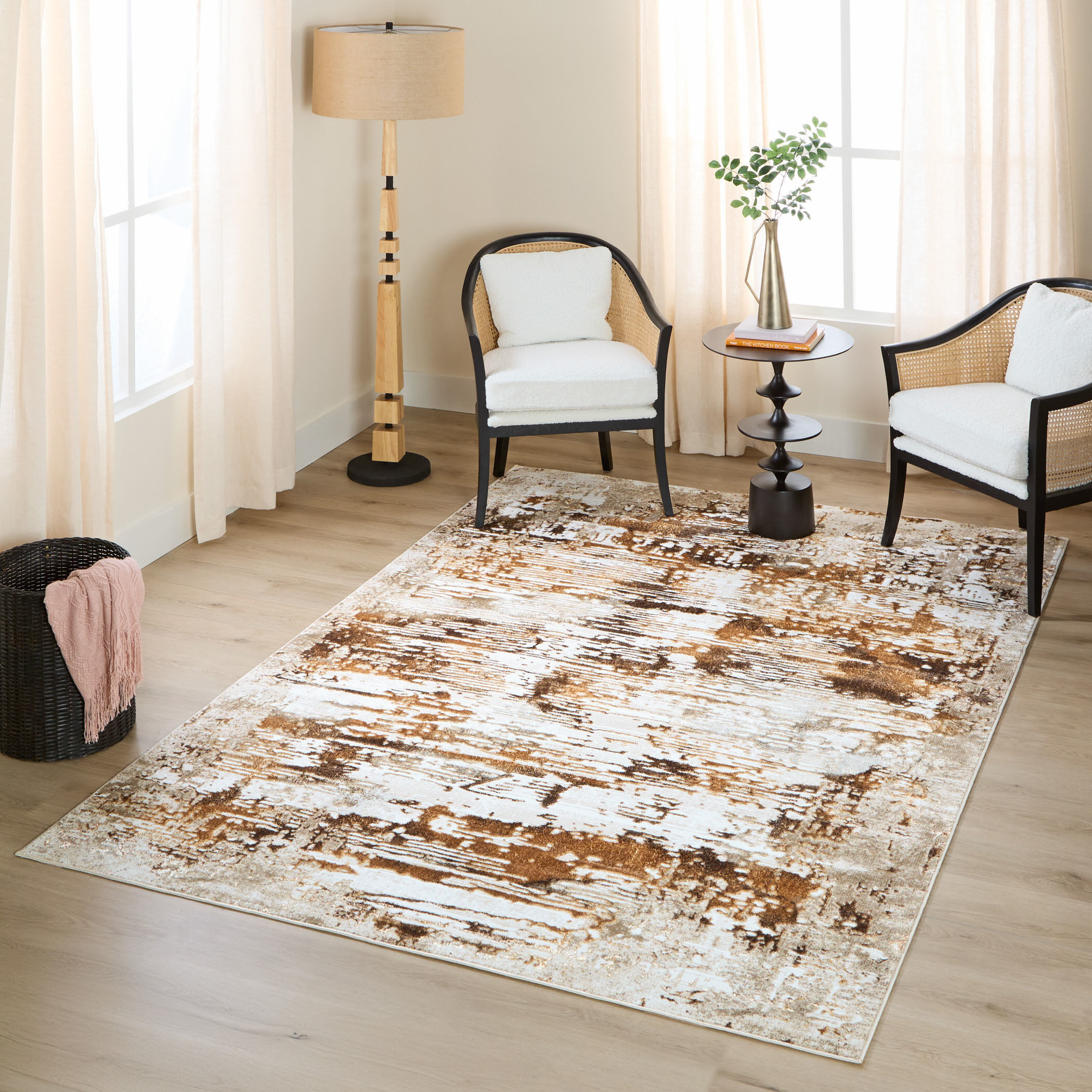 Piave 130 X 94 inch Earth Tones Rug in 8 x 11