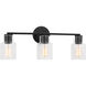 Drew & Jonathan Sayward 3 Light 24 inch Midnight Black Wall Bath Fixture Wall Light