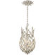 Broche 3 Light 9.5 inch Antique Silver Pendant Ceiling Light