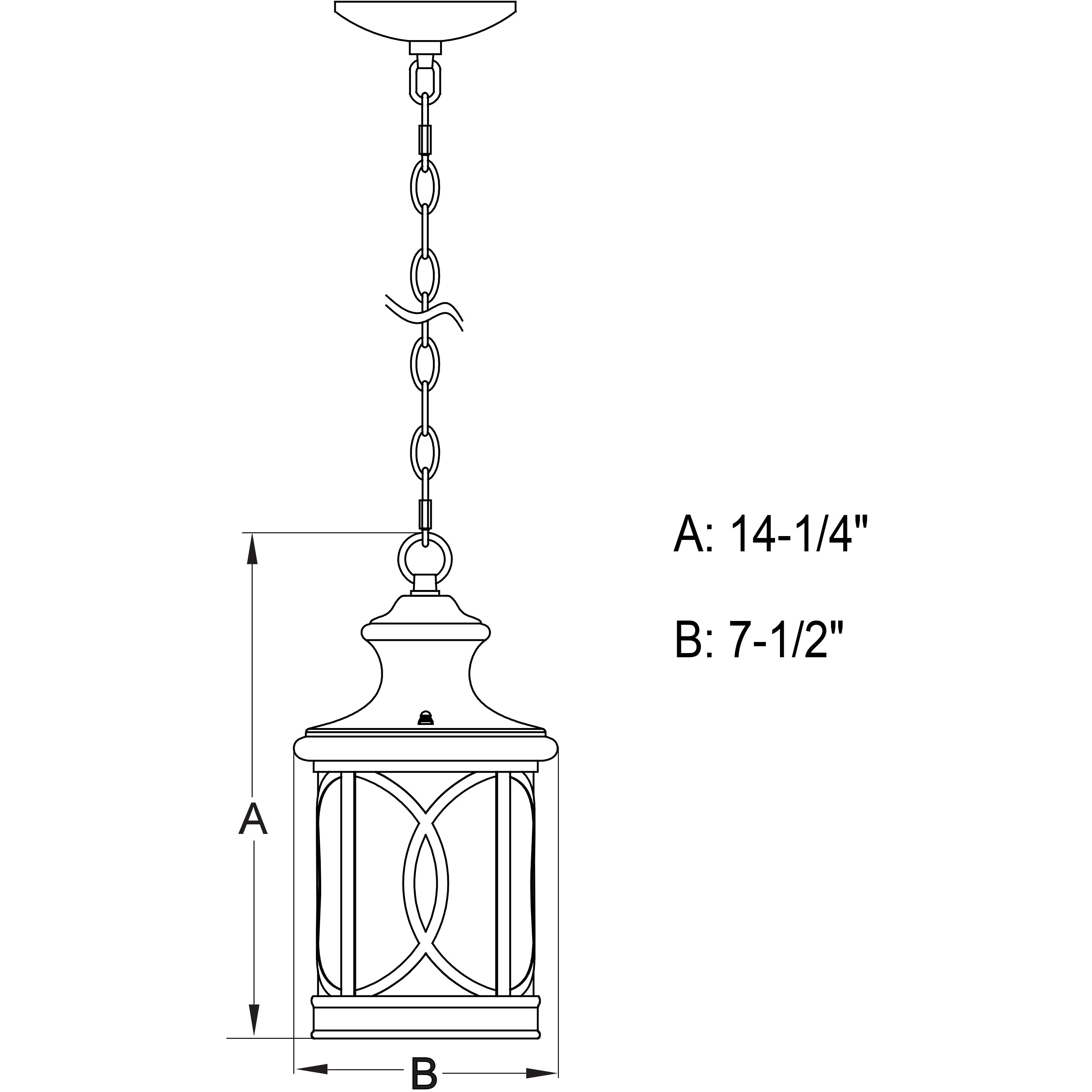 Magnolia LED 7.5 inch Oil Rubbed Bronze Outdoor Pendant
