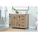 Grant 42 X 19 X 34 inch Natural Oak Vanity Sink Set