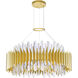Cityscape 18 Light 28 inch Satin Gold Chandelier Ceiling Light