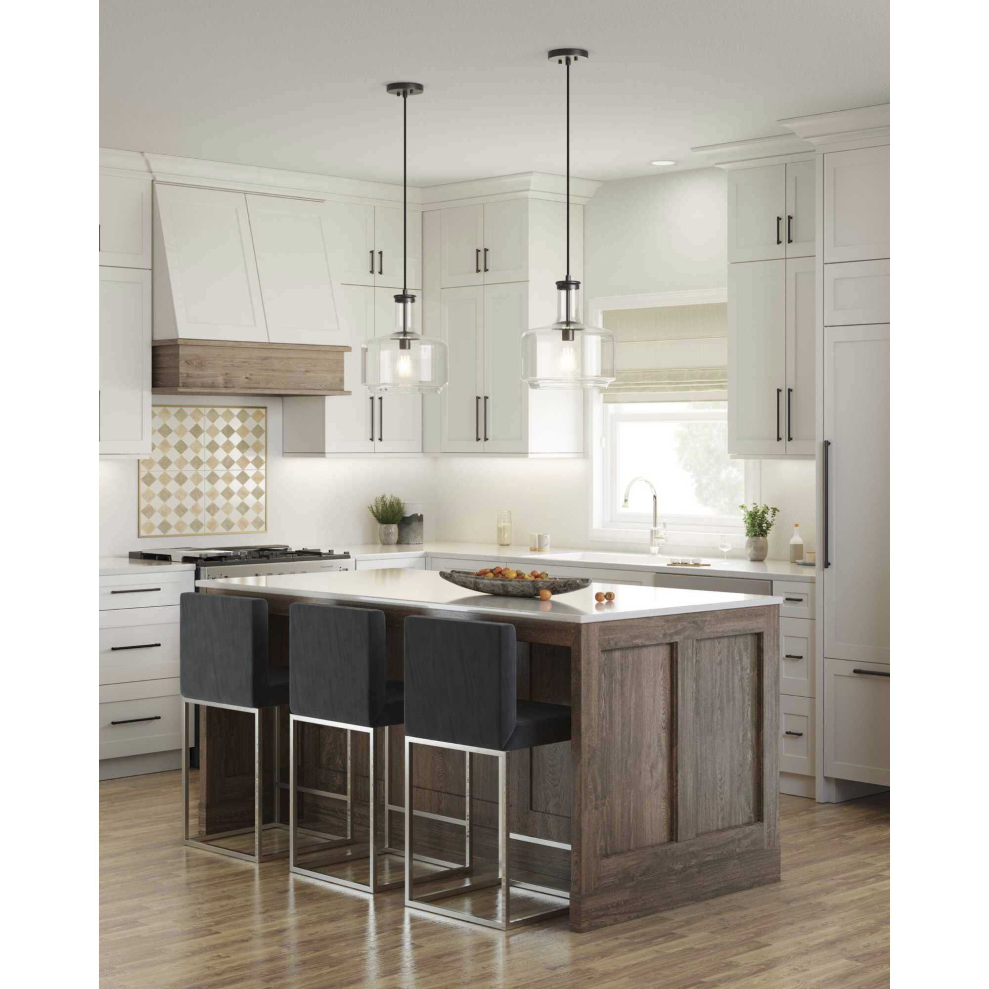 Emblem LED 7.25 inch Satin White Flush Mount Ceiling Light in Matte White, Progress LED