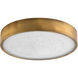 Floe 18 inch Brushed Brass Flush Mount Ceiling Light