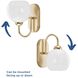 Carisa 1 Light 7 inch Vintage Gold Bath Vanity Wall Light