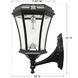 Victorian LED 15 inch White Outdoor Post Light, Solar