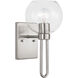 Codyn 1 Light 6.75 inch Brushed Nickel Bath Vanity Wall Light