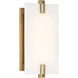 Aizen LED 6 inch Soft Brass Wall Sconce Wall Light