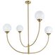 Nyomi 4 Light 42 inch Satin Gold Chandelier Ceiling Light