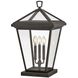 Alford Place 3 Light 25.75 inch Oil Rubbed Bronze Outdoor Pier Mount, Estate Series