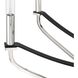 Sussex 8 Light 36.5 inch Polished Nickel and Black Chandelier Ceiling Light