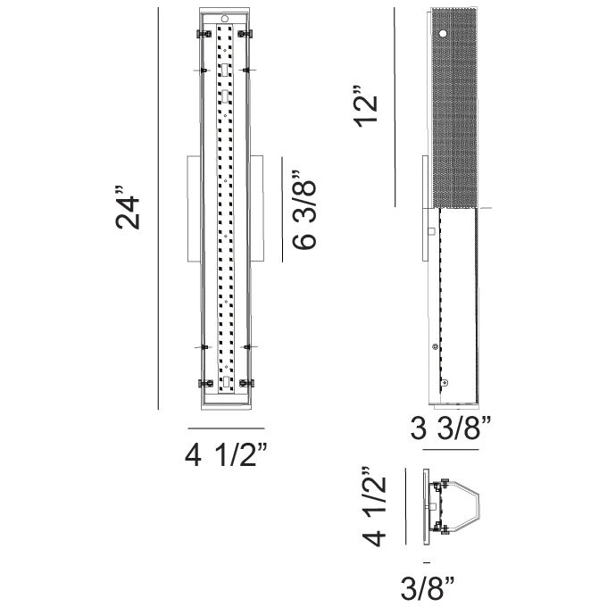 Pelermos LED 4.5 inch Chrome Wall Sconce Wall Light