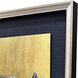 Blue Iris Blue and Metallic Framed Art, The Studio