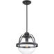 Pendleton 1 Light 14 inch Matte Black Pendant Ceiling Light, Essentials
