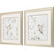 Hummingbird Song White and Green and Pink and Multi Framed Art, Propac