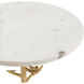 Tweety Bird 23 X 16 inch White and Gold Side Table