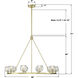 Aragon 10 Light 36 inch Soft Brass Chandelier Ceiling Light